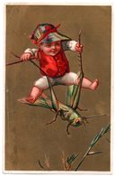 Chromo Insecte Et Enfant. Sauterelle. - Revillon