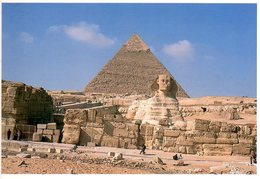 Égypte: The Great Sphinx Guarding The Pyramid Of Chephren - Sphinx