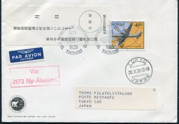 1979 Norway Japan First Flight Cover Tromso - Tokyo Via Ny-Alesund Spitzbergen - Cartas & Documentos