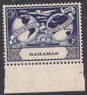 Bahamas 1949 KGV1 3d Blue 75th Anniv Postal Union Umm SG 197 ( H630 ) - Other & Unclassified