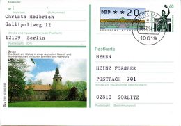 BRD Bildpostkarte 60 Pf.WSt.Sehenswürdigkeiten Bavaria München P139 W 7/91 ZF "Zeven" TST 18.2.94 BERLIN - Postales Ilustrados - Usados