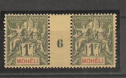 Mohéli _ Millésimes ( 1906 ) N°14 Neuf TTB - Neufs