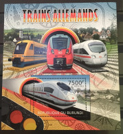 Burundi Stamp Mini Sheet A&B (German Trains) - Collezioni