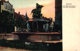 Detmold, Donop Brunnen Auf Dem Marktplatz, Um 1900/05 - Detmold