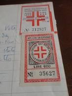 MARCA DA BOLLO ORDINE DEI MEDICI CHIRURGI  LIRE  300 + LIRE 600 -  1960 - Revenue Stamps