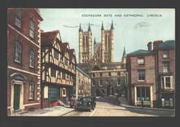 Lincoln - Exchequer Gate And Cathedral - Classic Car Oldtimer - 1954 - Lincoln