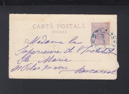 Romania Letter Card 1907 Ploiesti Gara - Briefe U. Dokumente