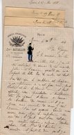 VP14.462 - MILITARIA - 4 Lettres Du Soldat Charles DIONE Au 20 ème Bataillon De Chasseurs ...à ROUEN - Documenten