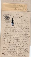 VP14.462 - MILITARIA - 4 Lettres Du Soldat Charles DIONE Au 20 ème Bataillon De Chasseurs ...à ROUEN - Documenti