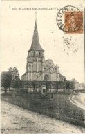 Cp ST AUBIN D'ECROSVILLE 27 - 1928 - L'Eglise N° 157 Edit. Appert, Evreux - Saint-Aubin-d'Ecrosville