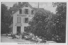 BÜRGENSTOCK → Restaurant-Pension Helvetia Mit Touristen Im Gartenrestaurant Ca.1925 ►RAR◄ - Altri & Non Classificati