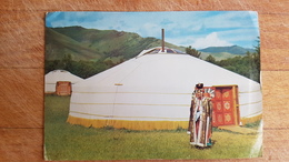 Mongolia. A Traditional Yurt  -  OLD PC 1980s - Mongolia