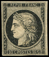 ** EMISSION DE 1849 - 3    20c. Noir Sur Jaune, TB. C - 1849-1850 Ceres