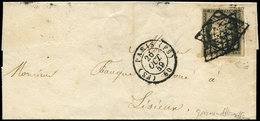 Let EMISSION DE 1849 - 3c   20c. GRIS-NOIR, Obl. Double GRILLE S. LSC, Càd (FS) PARIS (FS) 26/10/49, TB, Cote Maury - 1849-1850 Cérès