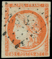 EMISSION DE 1849 - 5a   40c. Orange Vif, Oblitéré Los. DS2, TB - 1849-1850 Cérès