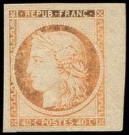 ** EMISSION DE 1849 - R5g  40c. Orange, REIMPRESSION, Petit Bdf, Couleur Légèrement Oxydée Comme Souvent, TTB - 1849-1850 Cérès