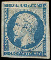 * PRESIDENCE - R10c 25c. Bleu, REIMPRESSION, TB - 1852 Louis-Napoléon