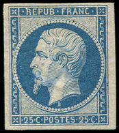 * PRESIDENCE - R10c 25c. Bleu, REIMPRESSION, Forte Ch., TB - 1852 Luigi-Napoleone