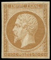 ** EMPIRE NON DENTELE - 13A  10c. Bistre, T I, Frais Et TTB - 1853-1860 Napoléon III.