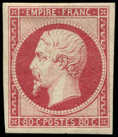 * EMPIRE NON DENTELE - 17A  80c. Carmin, TB. Br - 1853-1860 Napoléon III.