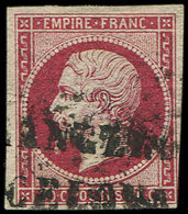 EMPIRE NON DENTELE - 17B  80c. Rose, Obl. ESTRANGERO BARCELONA, TB - 1853-1860 Napoléon III