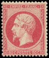 ** EMPIRE DENTELE - 24   80c. Rose, Frais Et TTB. J - 1862 Napoléon III.