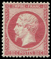 * EMPIRE DENTELE - 24   80c. Rose, Bien Centré, Très Frais Et TTB - 1862 Napoleon III