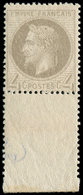 * EMPIRE LAURE - 27B   4c. Gris, T II, Bdf, Inf. Trace De Ch., TB - 1863-1870 Napoleon III With Laurels