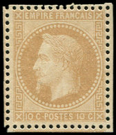 * EMPIRE LAURE - 28A  10c. Bistre, 4 Voisins, TTB - 1863-1870 Napoleone III Con Gli Allori