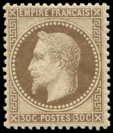 ** EMPIRE LAURE - 30   30c. Brun, Grande Fraîcheur, TTB. C - 1863-1870 Napoléon III Con Laureles