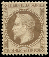 ** EMPIRE LAURE - 30   30c. Brun, Grande Fraîcheur, TTB. C - 1863-1870 Napoleon III With Laurels