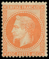 * EMPIRE LAURE - 31   40c. Orange, Inf. Trace De Ch., TB - 1863-1870 Napoléon III. Laure