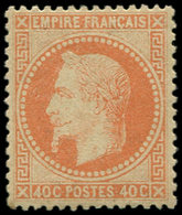 * EMPIRE LAURE - 31   40c. Orange, Très Lég. Adh. S. La Gomme Mais Bien Centré Et TB - 1863-1870 Napoléon III Lauré