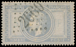 EMPIRE LAURE - 33    5f. Violet-gris, Obl. GC 2660, Petite Fente, Aspect TTB - 1863-1870 Napoleone III Con Gli Allori