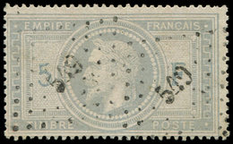 EMPIRE LAURE - 33    5f. Violet-gris, Obl. PC Du GC 549, TTB. Br - 1863-1870 Napoleone III Con Gli Allori