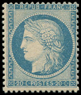 ** SIEGE DE PARIS - 37b  20c. Bleu, Tirage Dit De La "commune", TB - 1870 Assedio Di Parigi