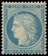 * SIEGE DE PARIS - 37   20c. Bleu, Très Bien Centré, Trace De Ch., TB. Br - 1870 Siège De Paris