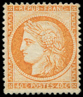 * SIEGE DE PARIS - 38   40c. Orange, TB - 1870 Beleg Van Parijs