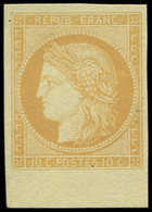 (*) SIEGE DE PARIS - R36c 10c. Bistre-jaune, GRANET, Bdf, TB - 1870 Siège De Paris