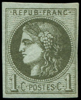 ** EMISSION DE BORDEAUX - 39Ab  1c. Olive Foncé, R I, TB - 1870 Emission De Bordeaux