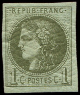 * EMISSION DE BORDEAUX - 39A   1c. Olive, R I, TB. Br - 1870 Emission De Bordeaux