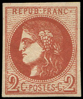 * EMISSION DE BORDEAUX - 40Bf  2c. ROUGE-BRIQUE FONCE, Belle Nuance, Frais Et TTB - 1870 Uitgave Van Bordeaux