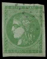 EMISSION DE BORDEAUX - 42B   5c. Vert Jaune, R II, 2ème état, Oblitération Légère, TB - 1870 Bordeaux Printing