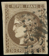 EMISSION DE BORDEAUX - 47   30c. Brun, Oblitéré GC, TB - 1870 Ausgabe Bordeaux