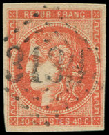 EMISSION DE BORDEAUX - 48g  40c. VERMILLON Vif, Obl. GC 3134, TB. C - 1870 Ausgabe Bordeaux