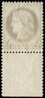 ** CERES DENTELE - 52a   4c. Gris-jaunâtre, Bdf, TB - 1871-1875 Cérès