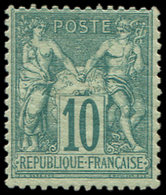 * TYPE SAGE - 65   10c. Vert, TB - 1876-1878 Sage (Tipo I)