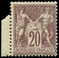 ** TYPE SAGE - 67d  20c. Brun-lilas Foncé, Bon Centrage, TB. C - 1876-1878 Sage (Tipo I)