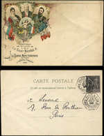 Let TYPE SAGE SUR LETTRES - N°89 Obl. Hexagonal PARIS 9A/R. Du Fbg ST HONORE 29/10/96 Sur CP Visite Du Tsar, TB - 1877-1920: Semi Modern Period