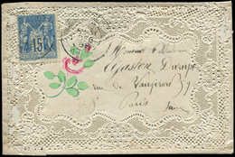 Let TYPE SAGE SUR LETTRES - N°90 Obl. Càd 12/88 S. Env. VALENTINE, TB - 1877-1920: Semi Modern Period